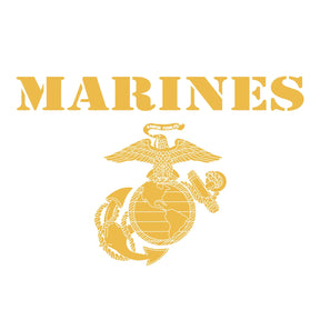 Gold Vintage Marines Hoodie
