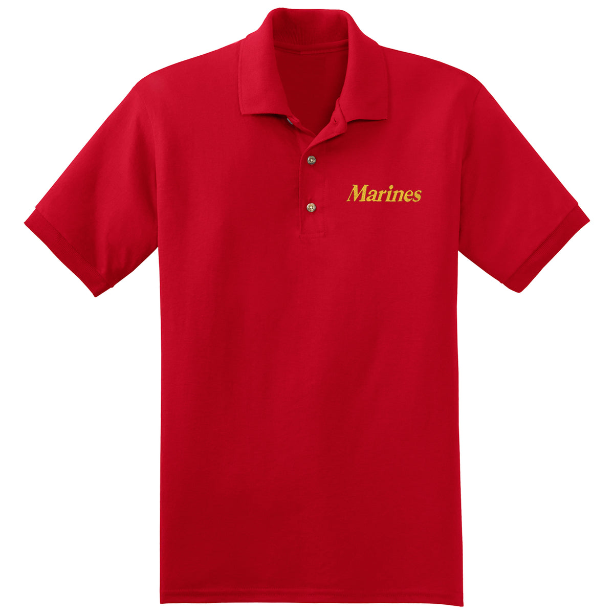 Gold Marines Embroidered Polo