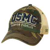 YOUTH USMC Semper Fidelis Camo Trucker Hat-Like Dad