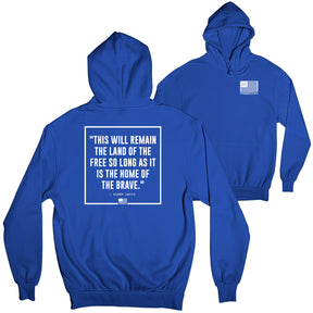 Home Of The Brave Wht Freedom Flag  Hoodie