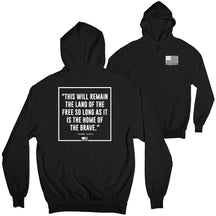 Home Of The Brave Wht Freedom Flag  Hoodie