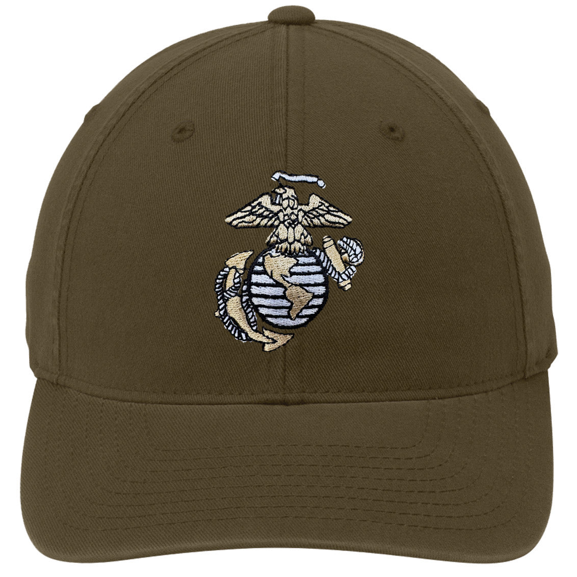 Multi Color EGA Embroidered USMC Desert FlexFit Hat