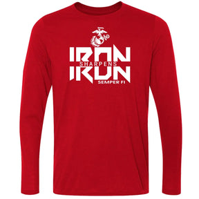 Combat Charged Iron Sharpens Iron Performance Long Sleeve Tee