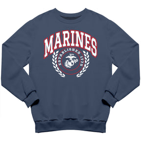 Marines Crest Marines Crest Indigo Blue Sweatshirt