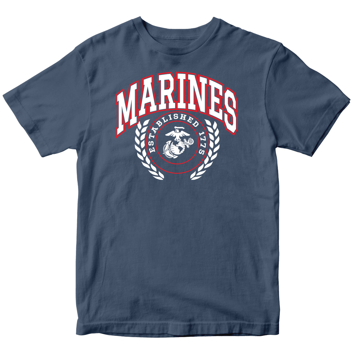 Marines Crest Indigo Blue Tee