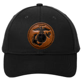 Marines Leather Patch Black Hat (Captain's Special)