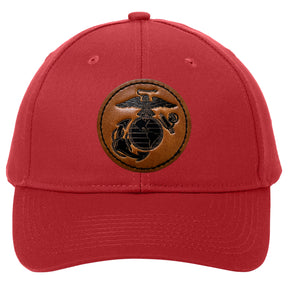 Marines Leather Patch Red Hat (Captain's Special)