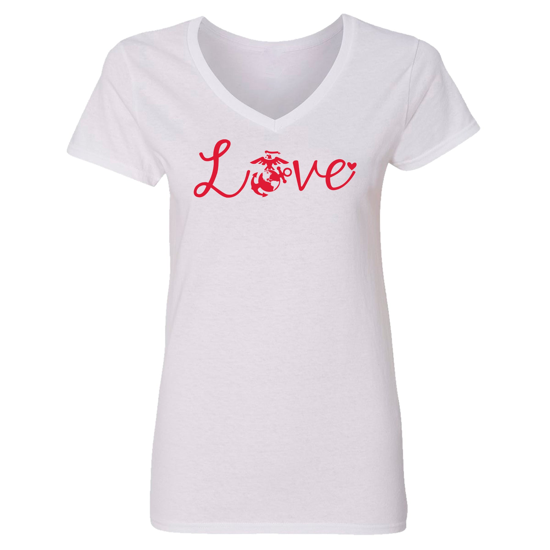 Red Love EGA Women's V-Neck