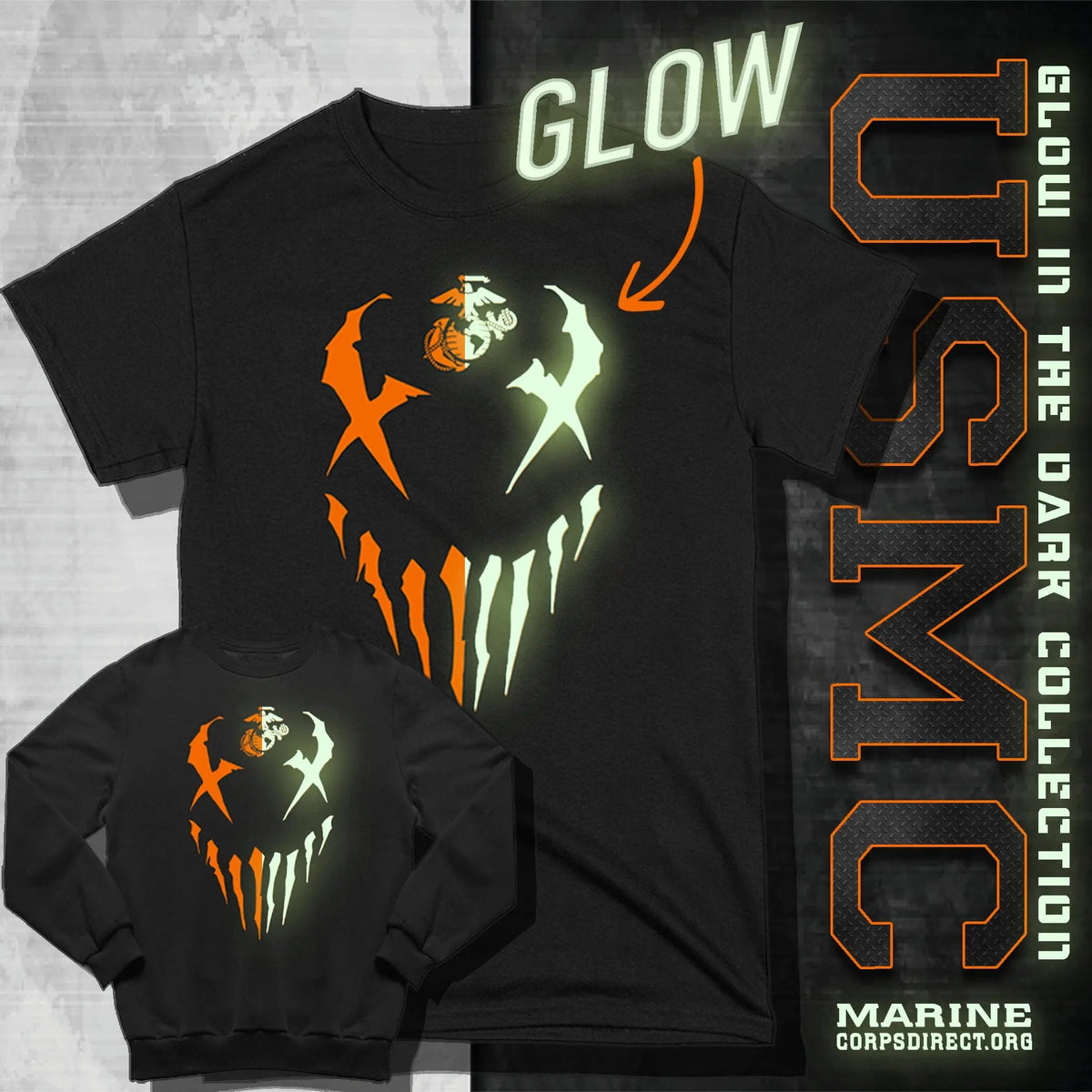 Limited Edition Glow In The Dark Marines Sweatshirt