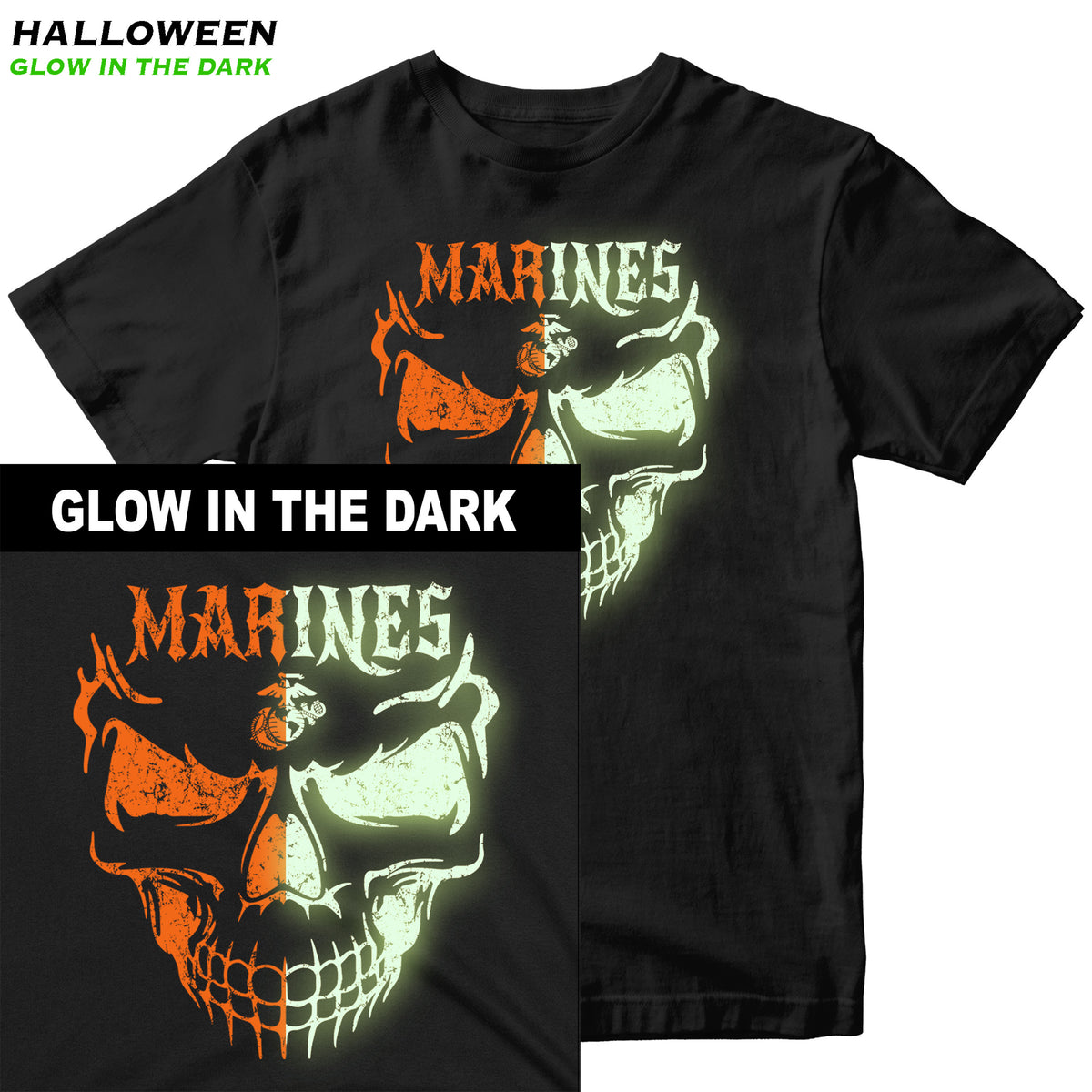 Limited Edition Glow In The Dark Skull Tee