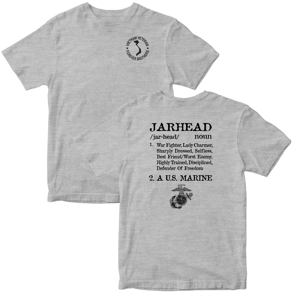 Vietnam Brothers Jarhead 2-Sided Tee