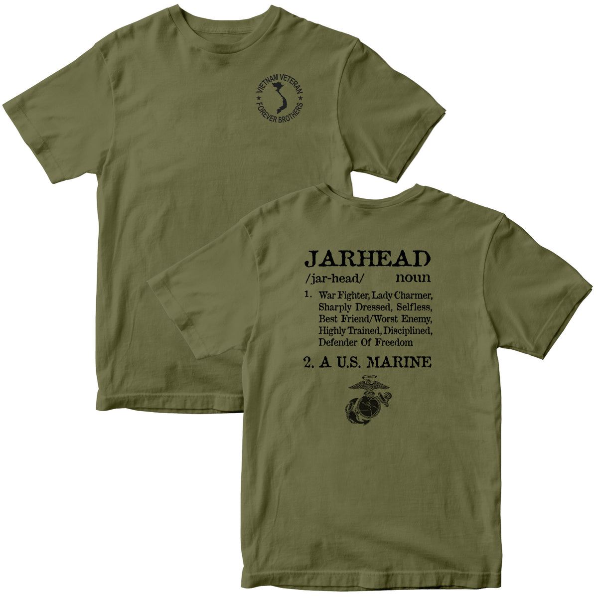 Vietnam Brothers Jarhead 2-Sided Tee