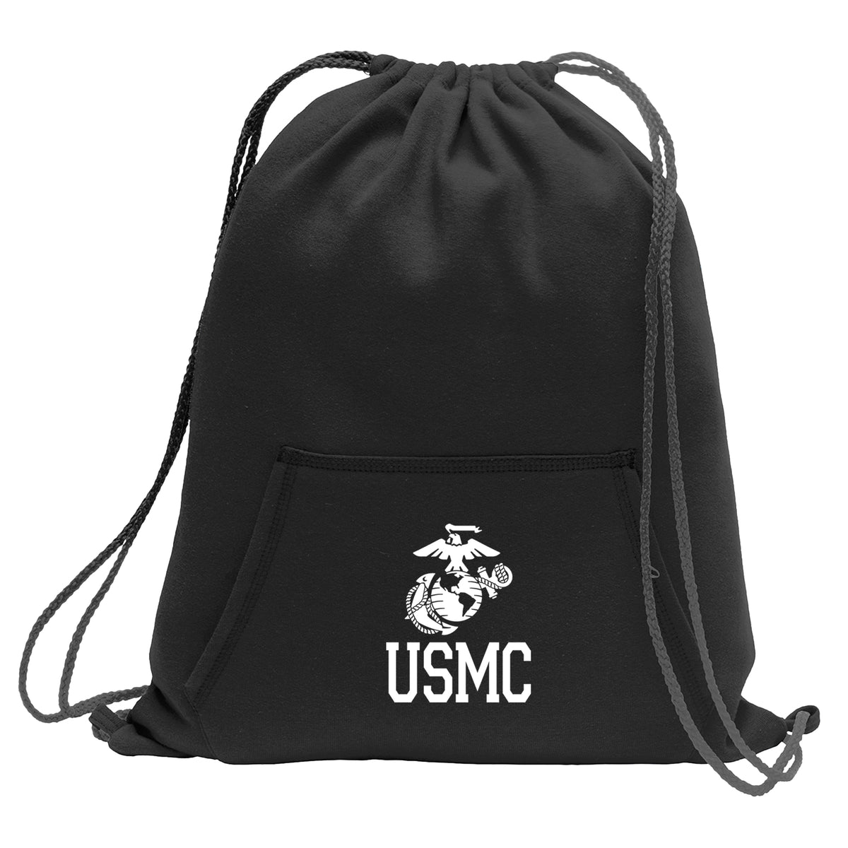 Marine Corps Fleece Sweatshirt Cinch Backpack