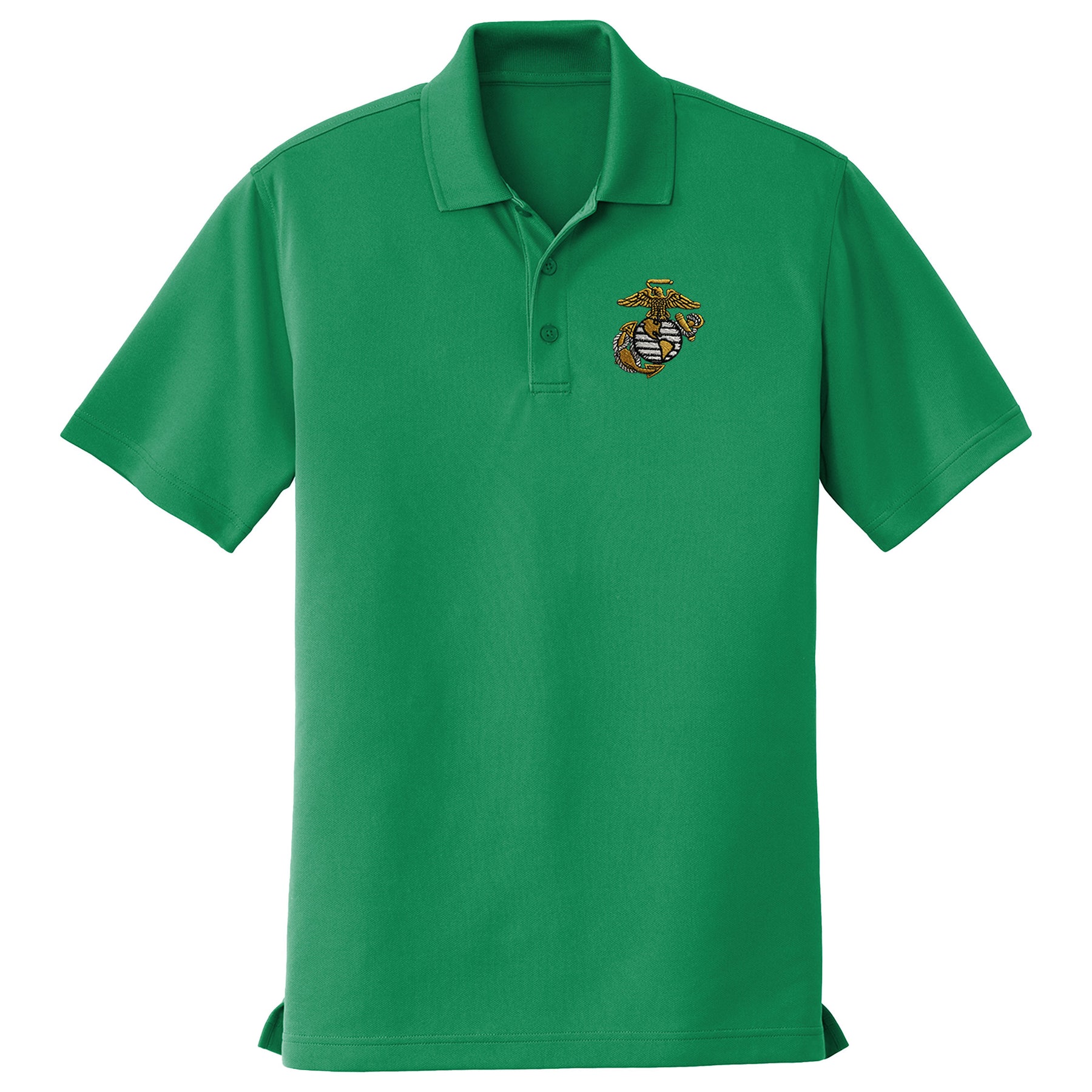 Marines St. Patrick's Day USMC EGA Embroidered Performance Polo