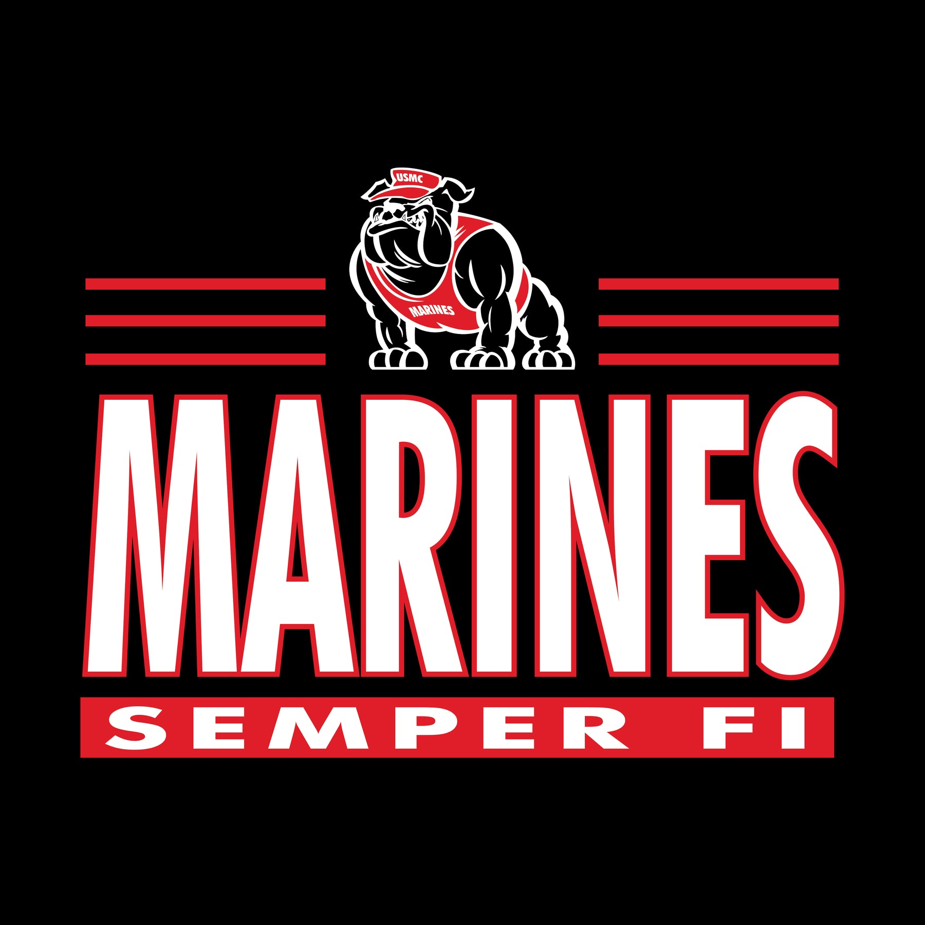 Marines Varsity Bulldog Tee