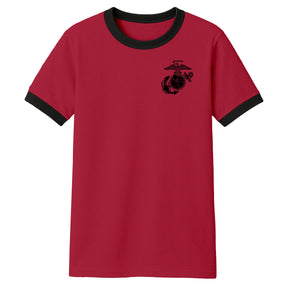 Marines Vintage EGA Ringer Tee