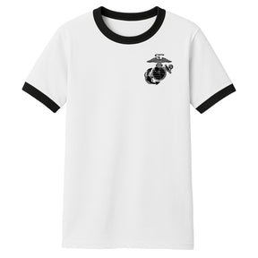 Marines Vintage EGA Ringer Tee