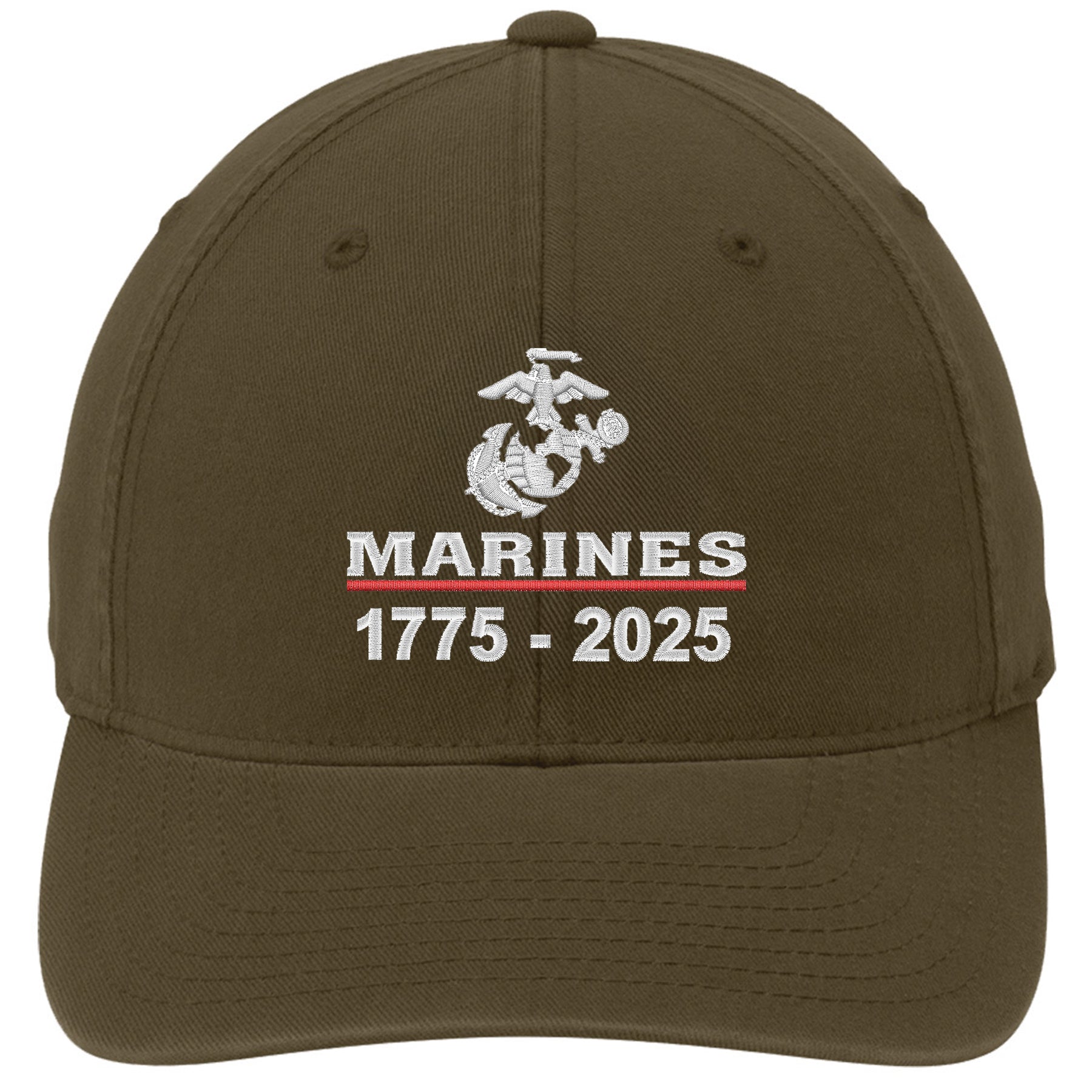 Marines 250 Years Embroidered Desert FlexFit Hat