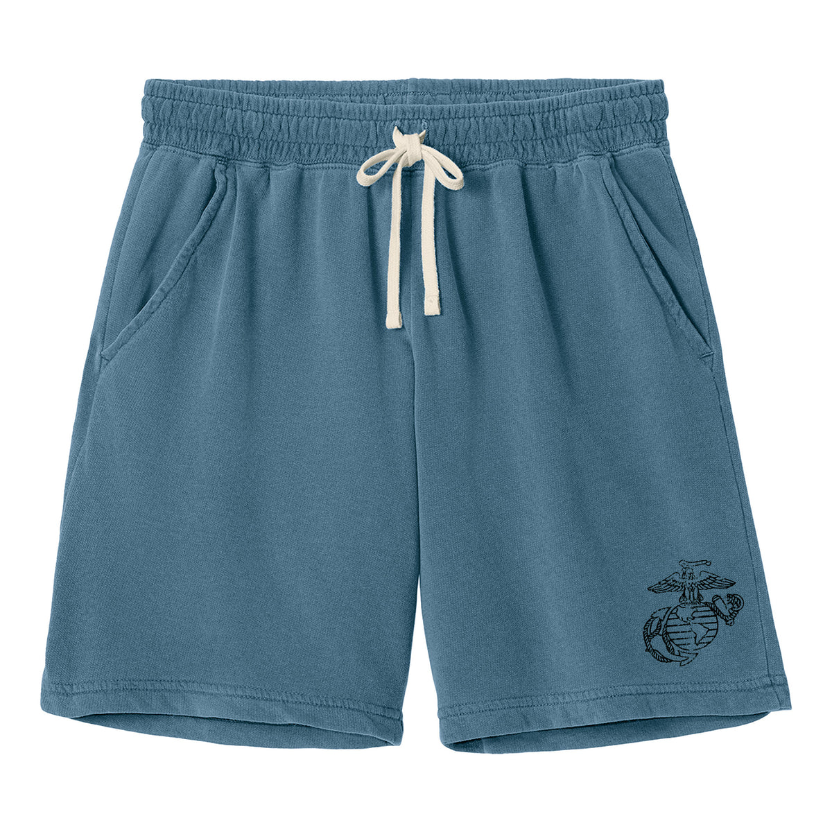 Comfort Colors USMC EGA Blue Jean Sweatshorts