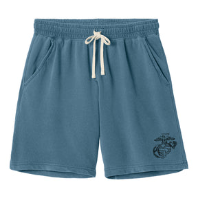 Comfort Colors USMC EGA Blue Jean Sweatshorts