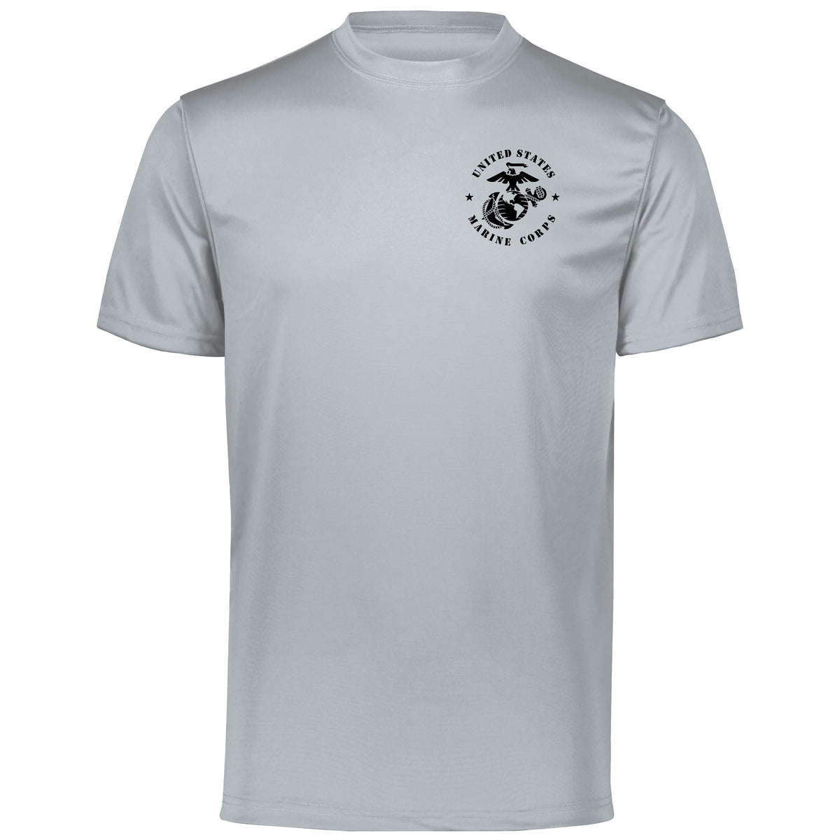 Closeout Full Circle Black USMC Chest Seal Performance Tee