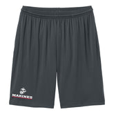 Marines Red Line Gray Performance Shorts