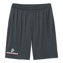 Marines Red Line Gray Performance Shorts