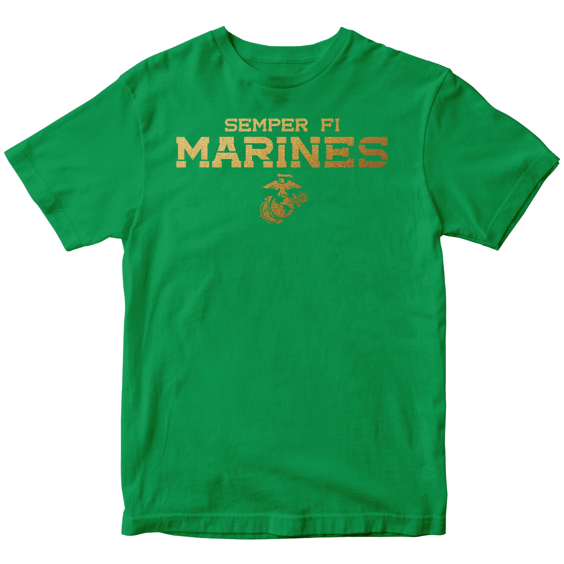 Marines St. Patrick's Day Irish Gold Tee