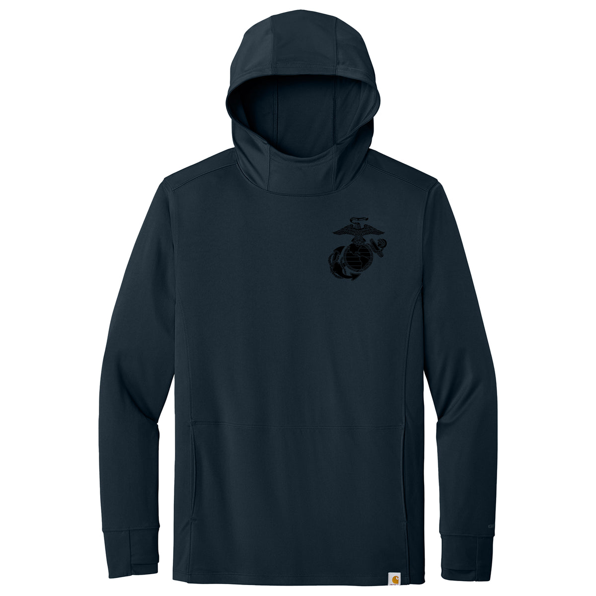 Marines Vintage EGA Carhartt Sun Defender Hooded Long Sleeve T-Shirt