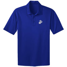 Marines White EGA Embroidered Performance Polo