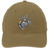 Multi Color EGA Embroidered USMC Desert FlexFit Hat