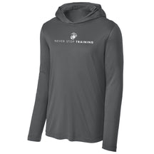 Marines Never Stop Training Lightweight Performance Hoodie