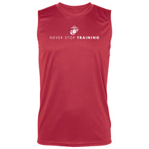 Marines Never Stop Training Performance Sleeveless Tee