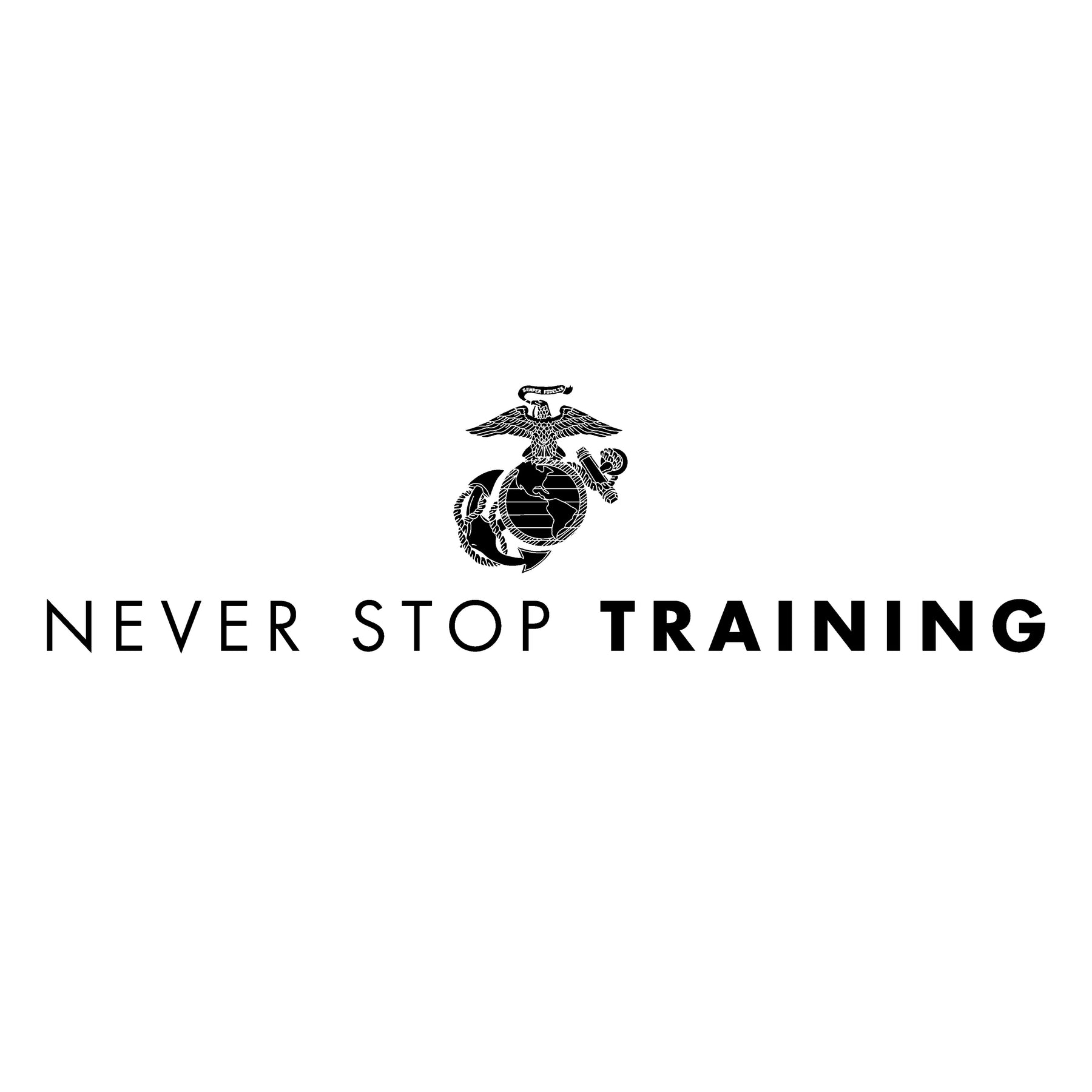 Marines Never Stop Training Performance Sleeveless Tee