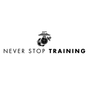 Marines Never Stop Training Lightweight Performance Hoodie