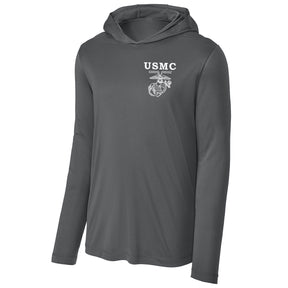 Marines Old School Heritage Lightweight Performance Hoodie