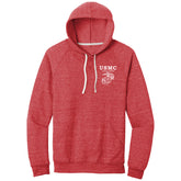 Marines Old School Heritage EGA Snow Heather Hoodie