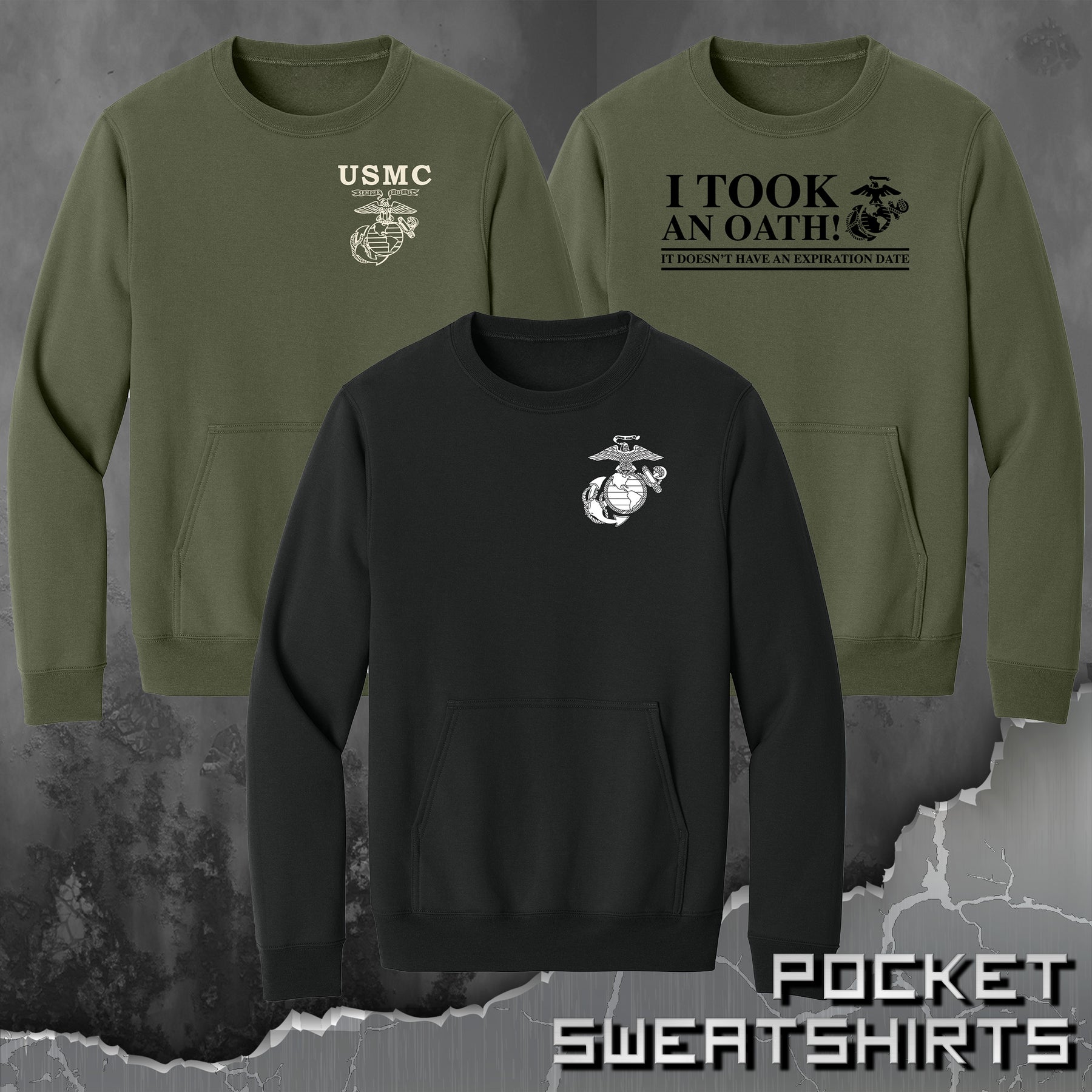 Vintage EGA Pocket Sweatshirt