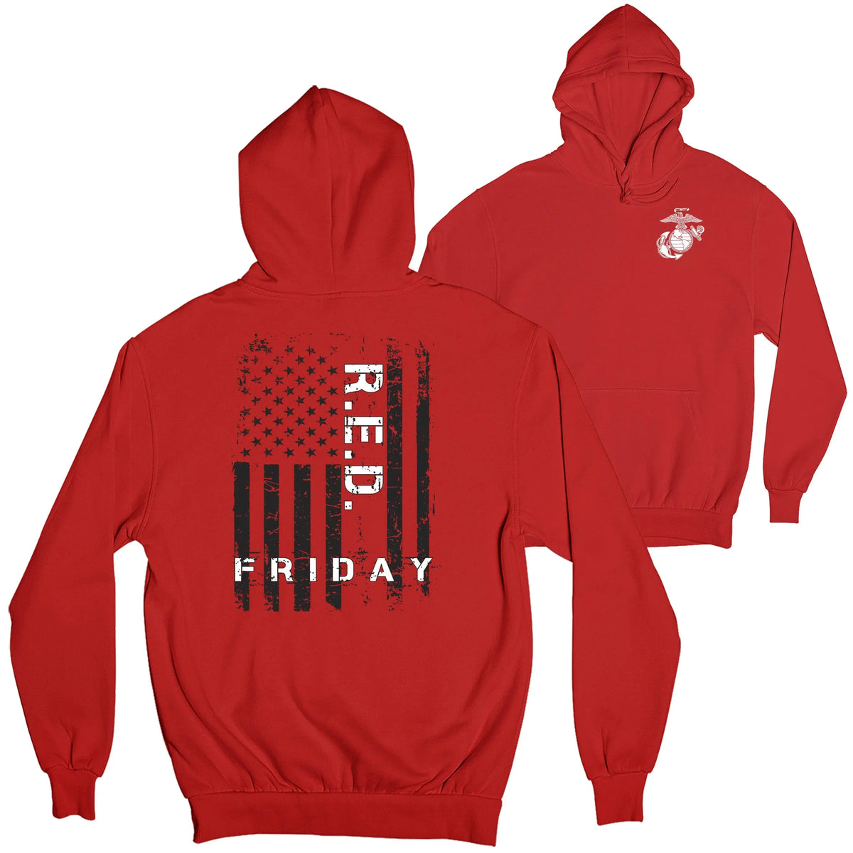 Marines R.E.D. Friday 2 Sided Hoodie