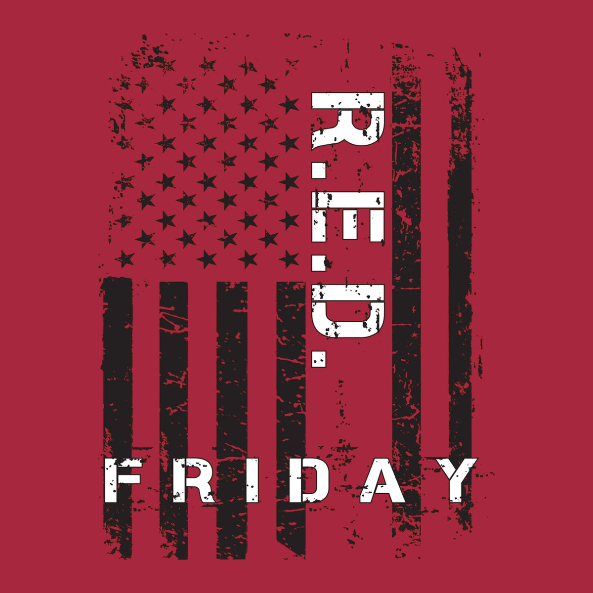 R.E.D Friday Freedom Flag 2-Sided Full Zip Hoodie