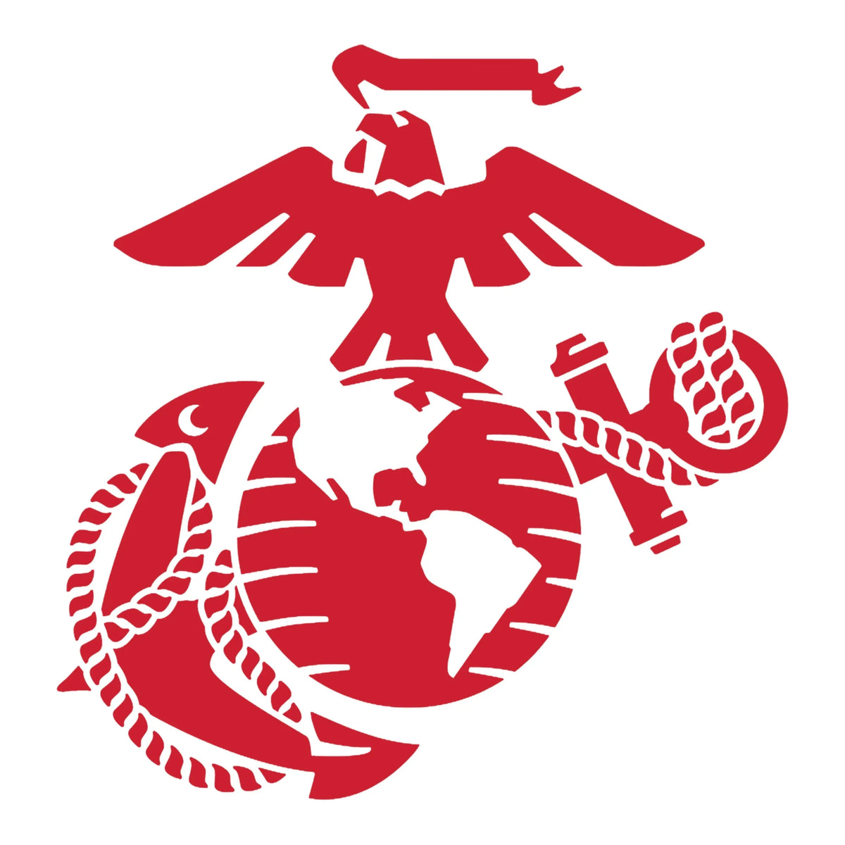 Marines Red EGA Chest Seal Hoodie