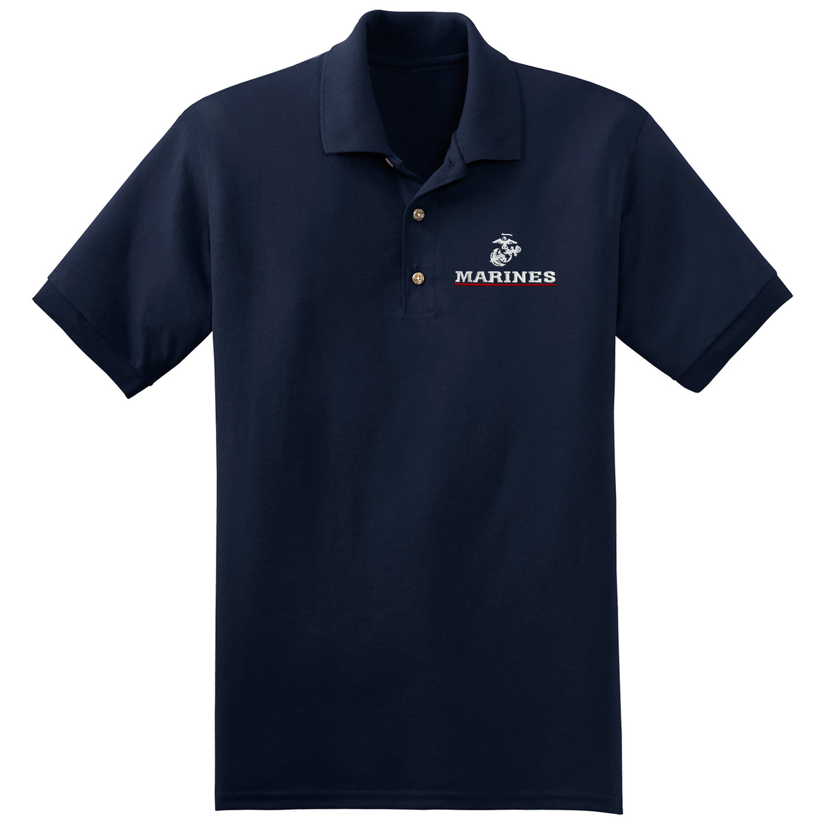 Marines Red Line Embroidered Polo