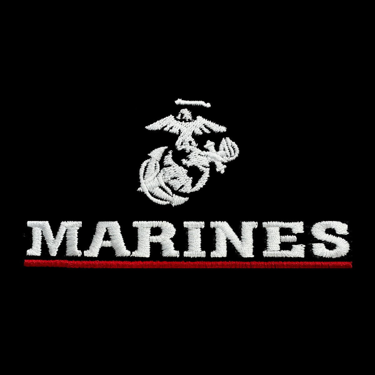 Marines Red Line Embroidered Hoodie