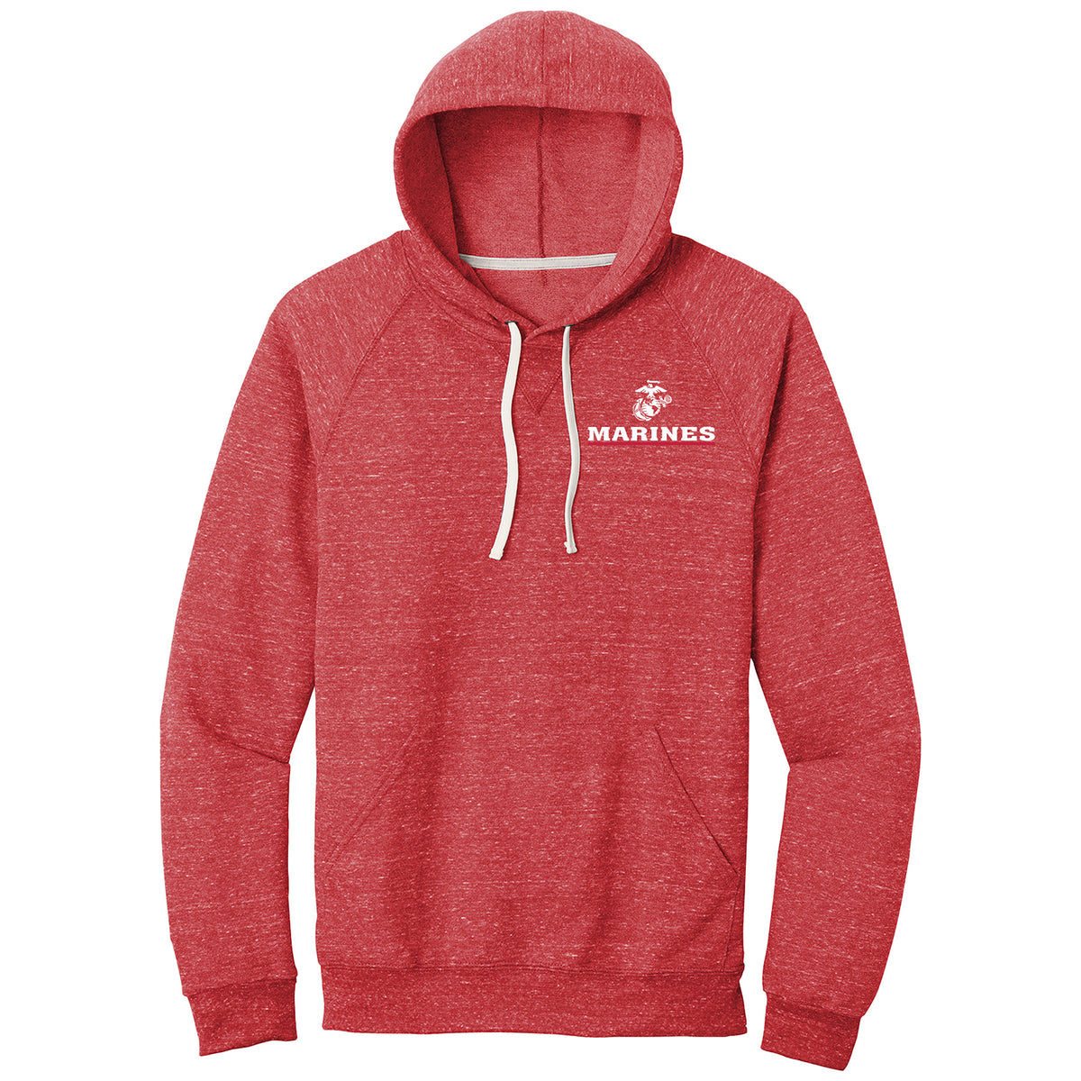 Marines Red Line EGA Snow Heather Hoodie