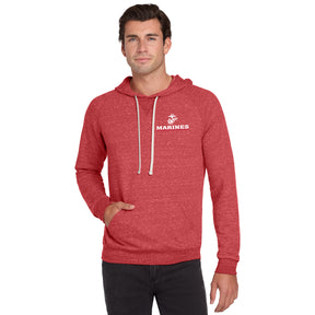 Marines Red Line EGA Snow Heather Hoodie