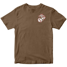 Red & White EGA Woodland Brown Tee