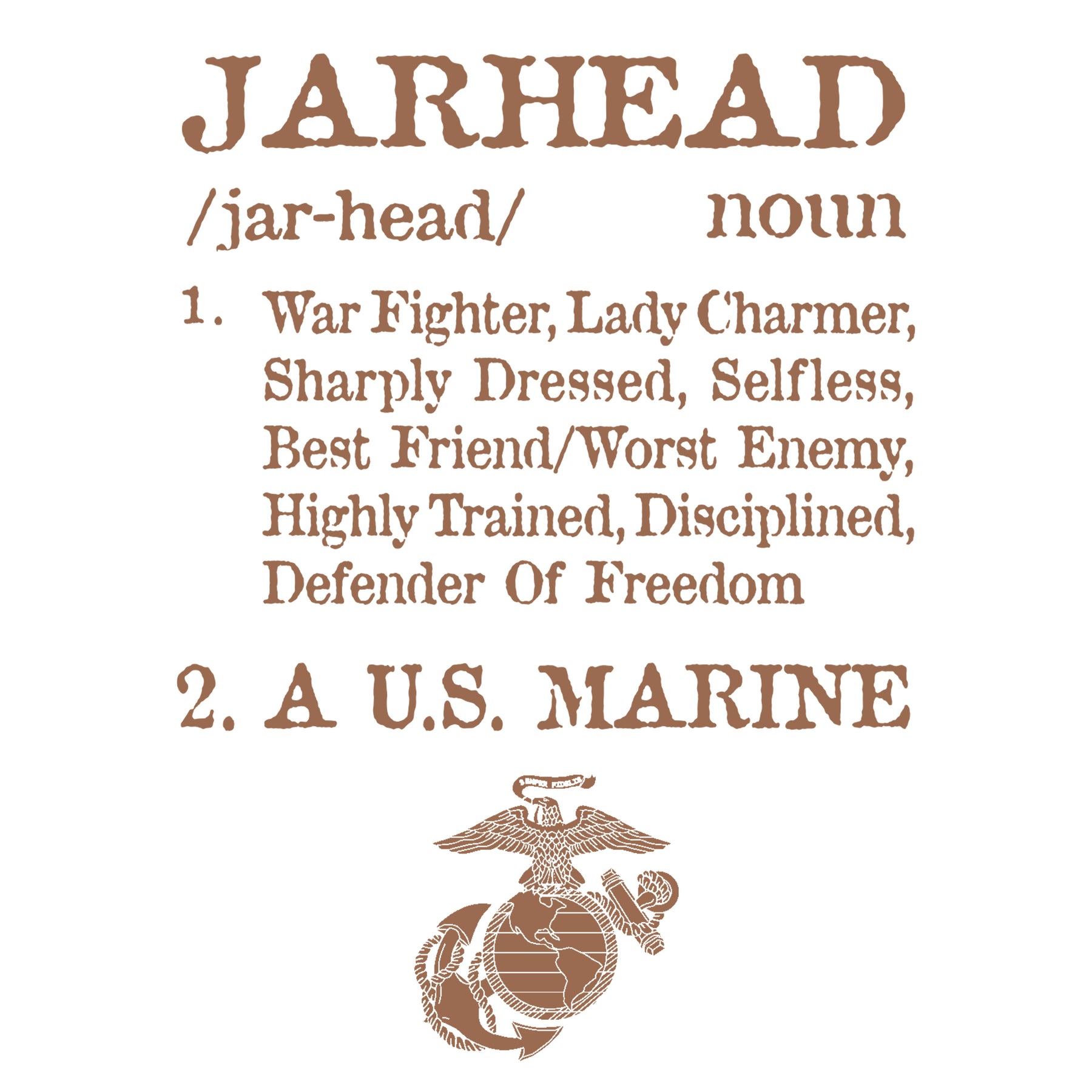 Limited Edition Rustic Jarhead 2-Sided Long Sleeve Tee