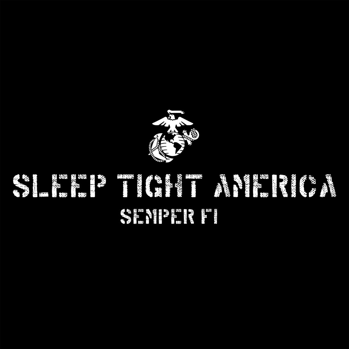Marines Sleep Tight America Long Sleeve Tee