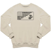 Marines EGA & Split U.S. Flag Sand Sweatshirt