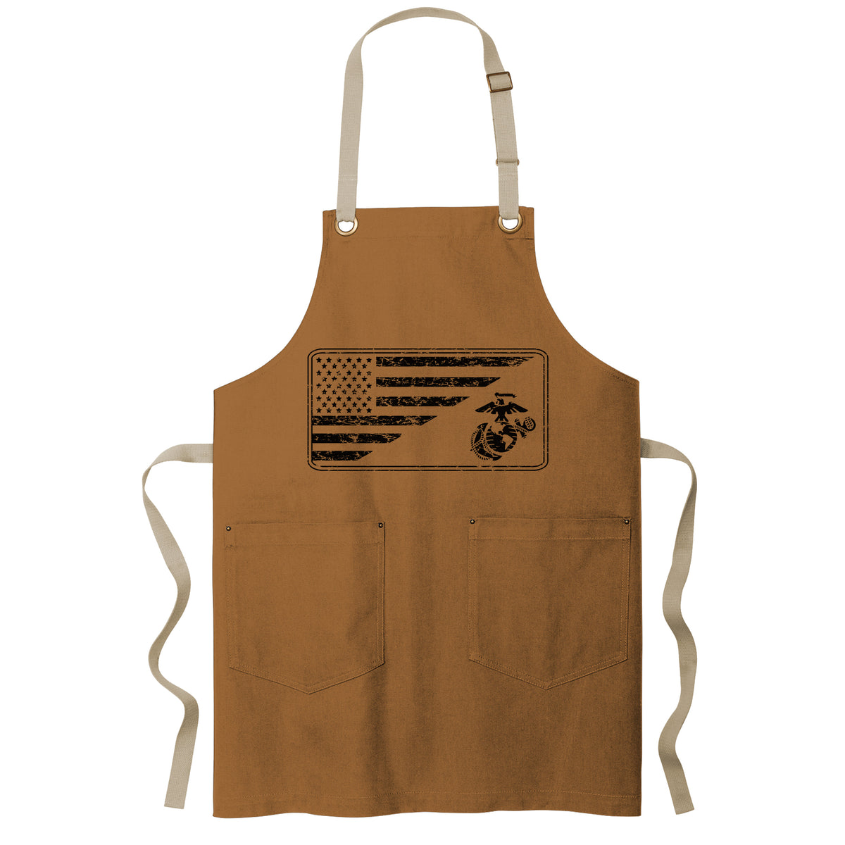 USMC Split Flag & EGA Full-Length Apron